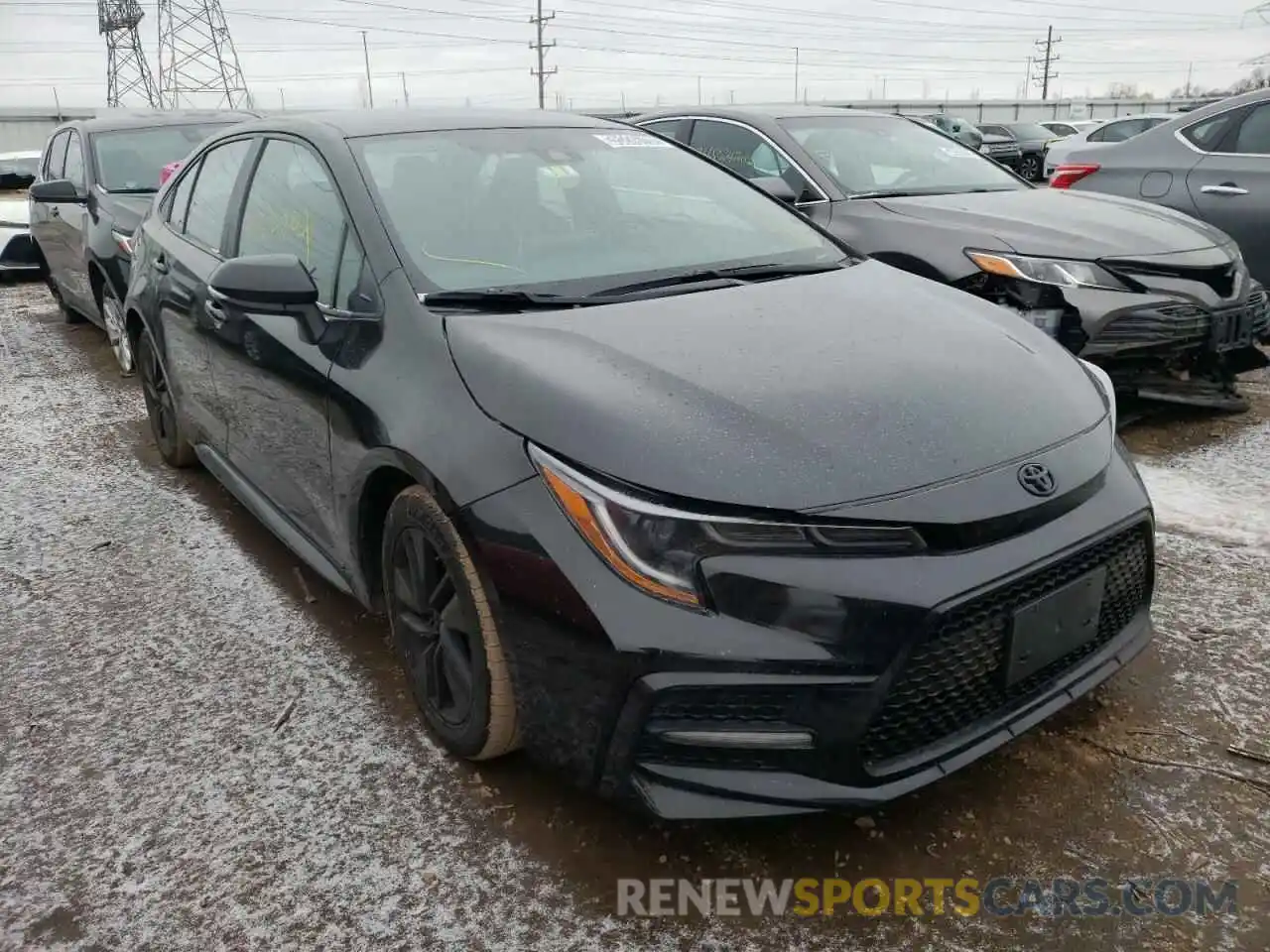 1 Photograph of a damaged car 5YFS4MCE6MP058783 TOYOTA COROLLA 2021