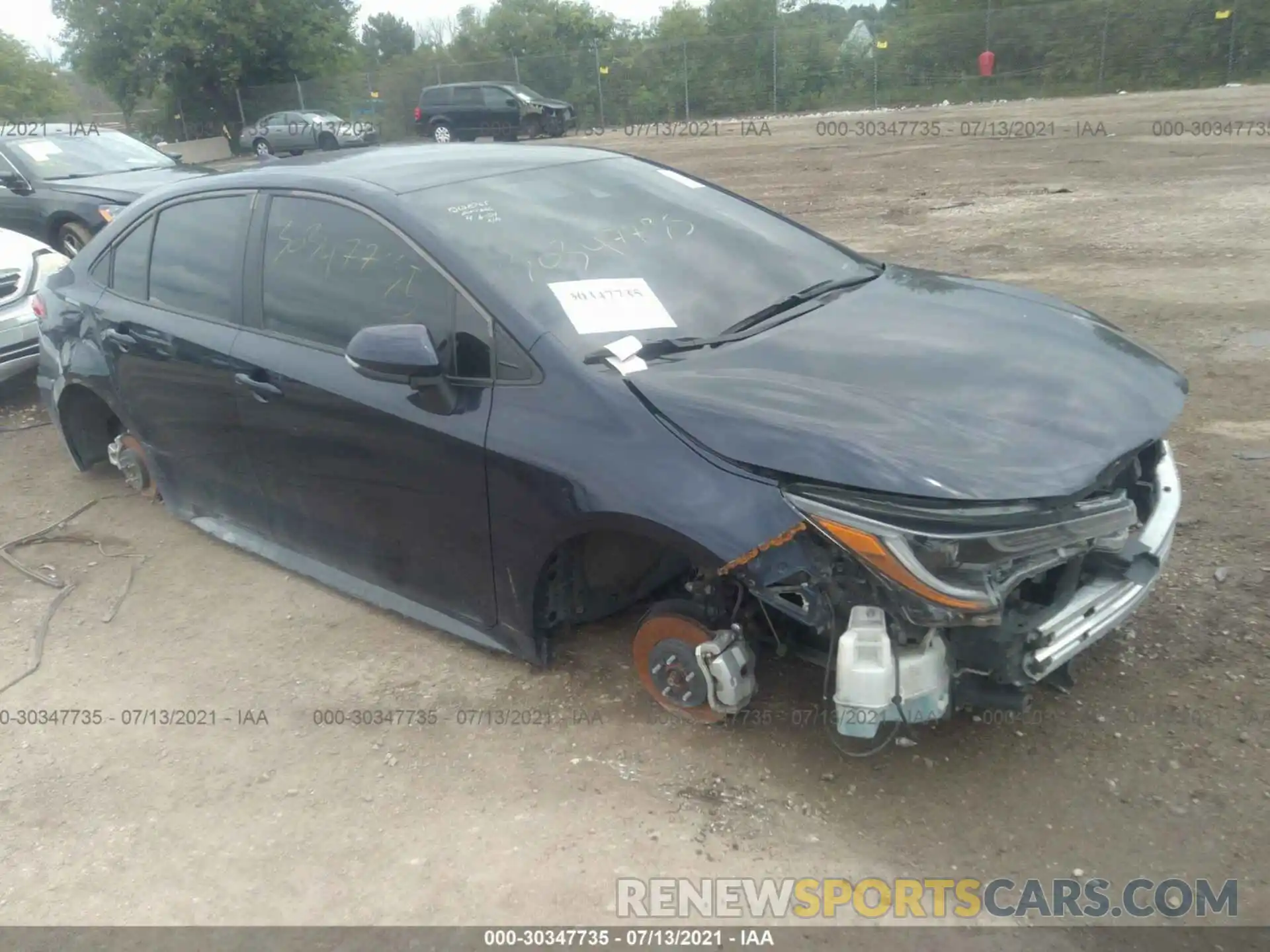 1 Photograph of a damaged car 5YFS4MCE6MP060694 TOYOTA COROLLA 2021