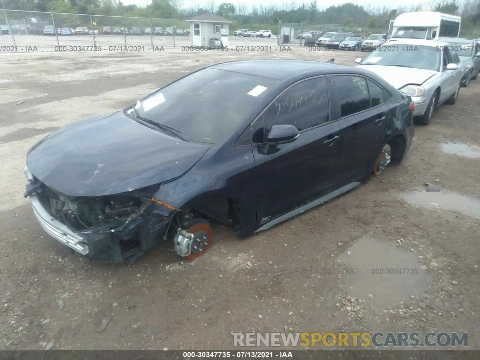 2 Photograph of a damaged car 5YFS4MCE6MP060694 TOYOTA COROLLA 2021