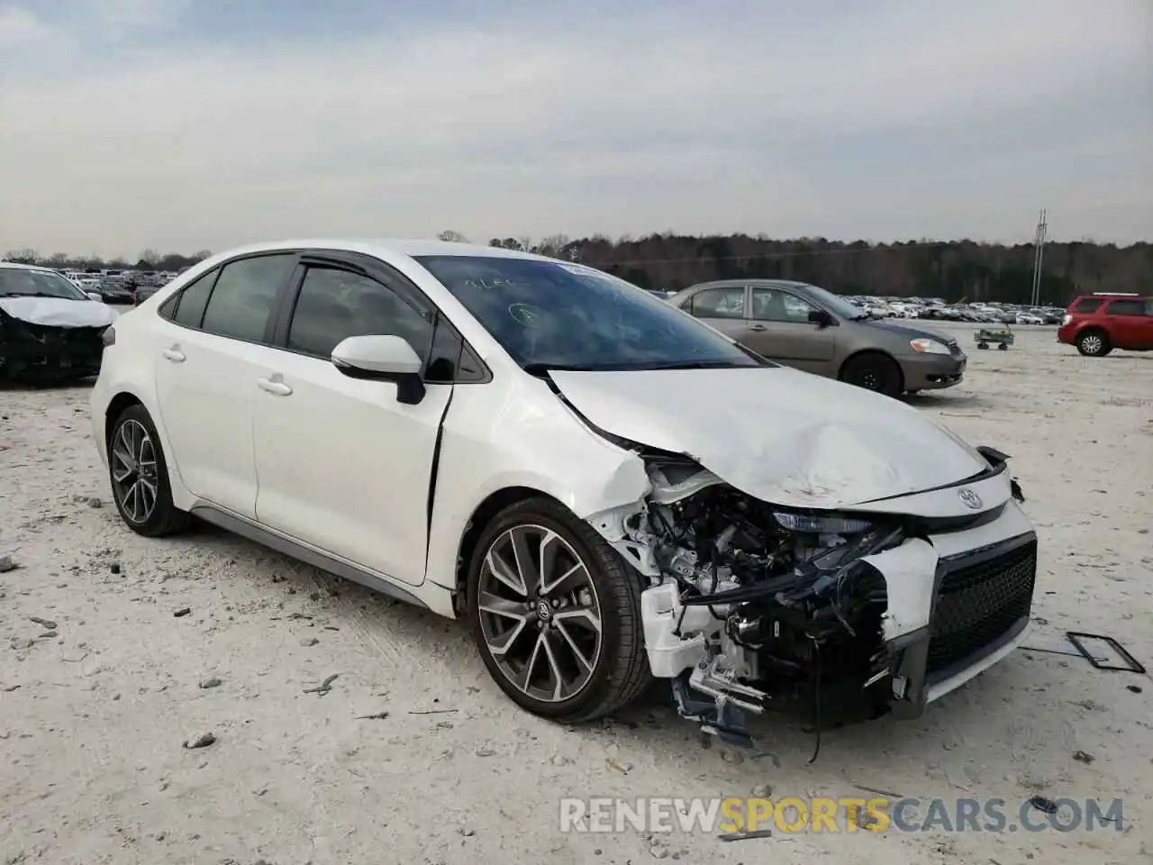 1 Photograph of a damaged car 5YFS4MCE6MP061313 TOYOTA COROLLA 2021