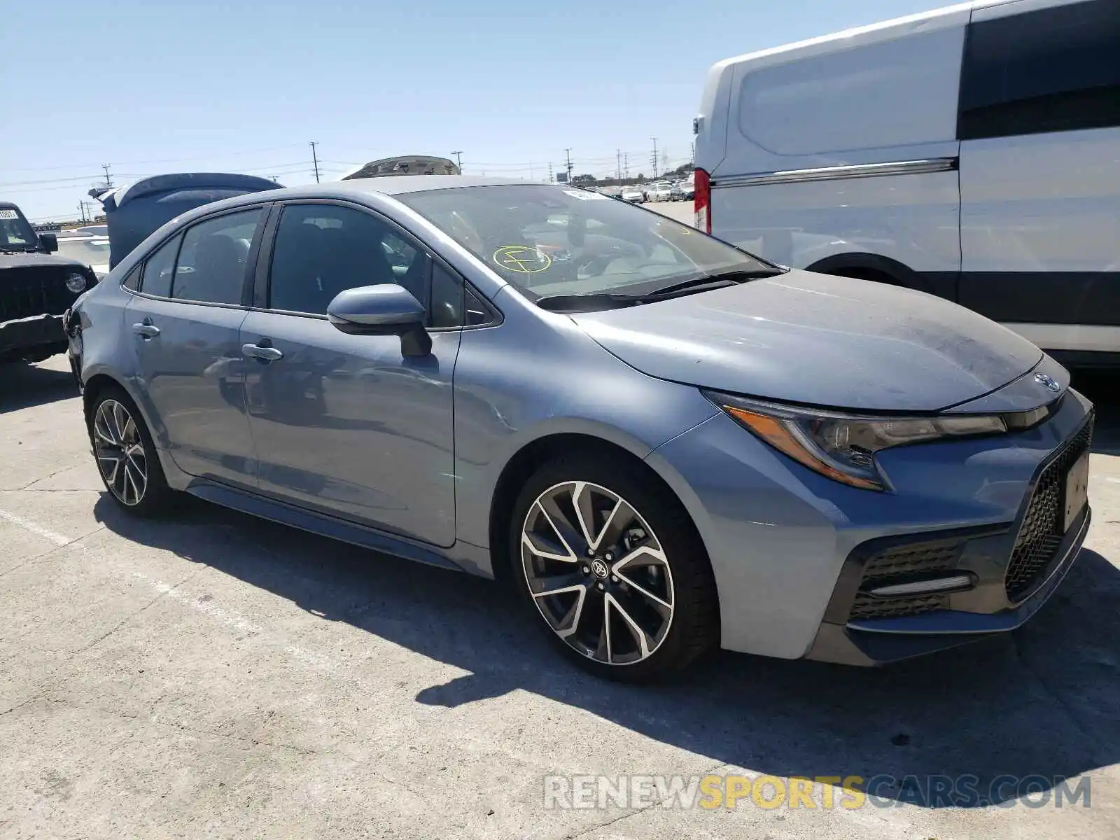 1 Photograph of a damaged car 5YFS4MCE6MP061618 TOYOTA COROLLA 2021