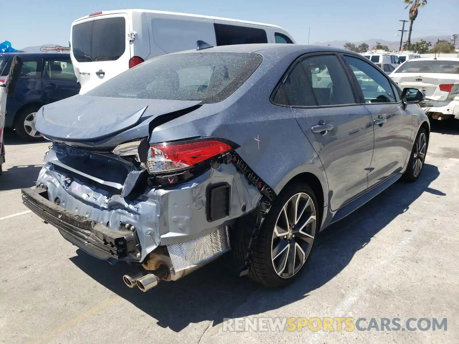 4 Photograph of a damaged car 5YFS4MCE6MP061618 TOYOTA COROLLA 2021