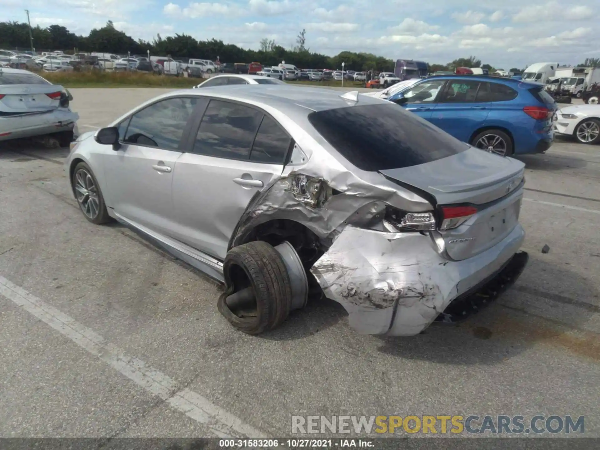 3 Photograph of a damaged car 5YFS4MCE6MP062672 TOYOTA COROLLA 2021