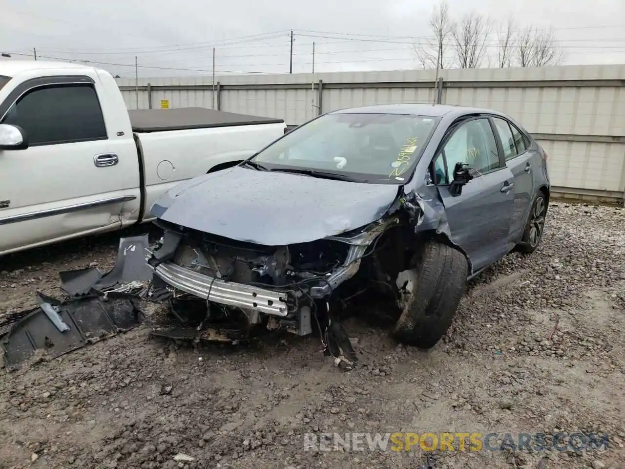 2 Photograph of a damaged car 5YFS4MCE6MP062719 TOYOTA COROLLA 2021