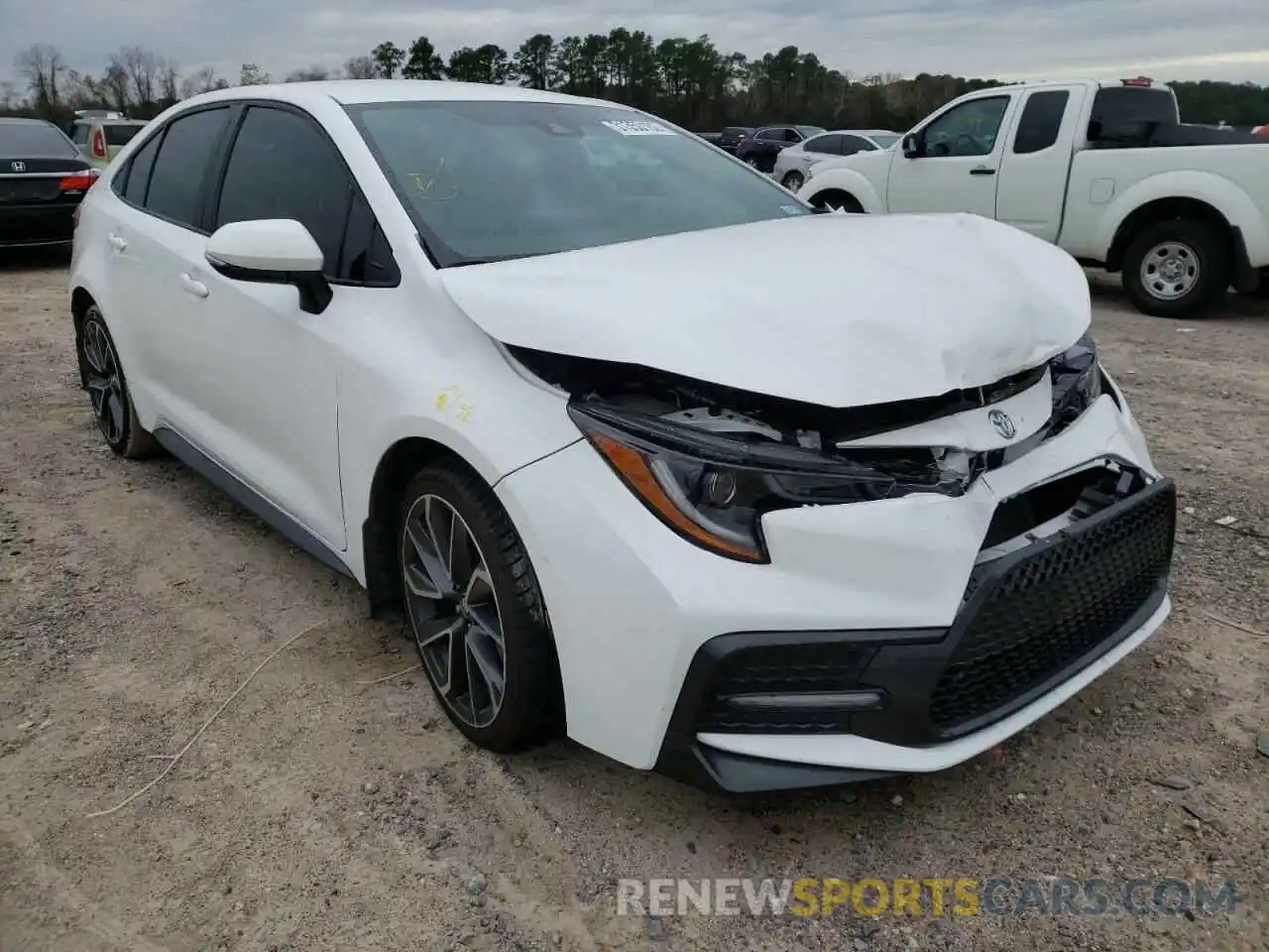 1 Photograph of a damaged car 5YFS4MCE6MP063319 TOYOTA COROLLA 2021