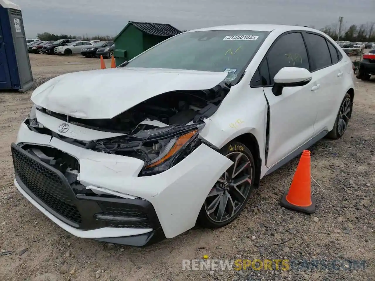 2 Photograph of a damaged car 5YFS4MCE6MP063319 TOYOTA COROLLA 2021