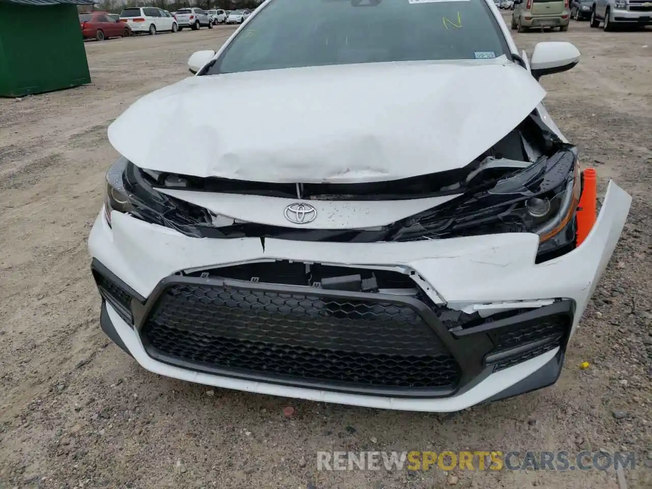 9 Photograph of a damaged car 5YFS4MCE6MP063319 TOYOTA COROLLA 2021