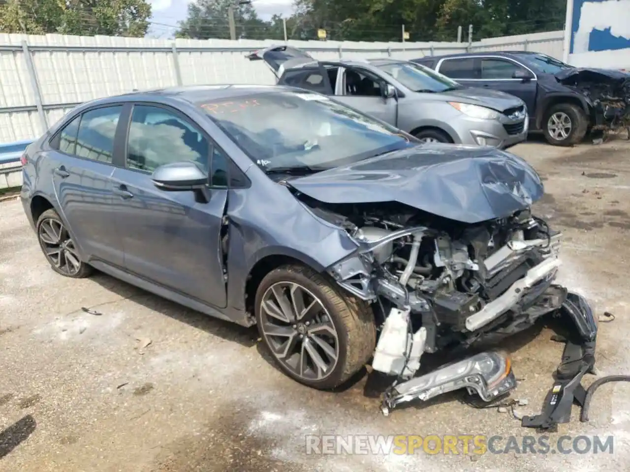 1 Photograph of a damaged car 5YFS4MCE6MP063336 TOYOTA COROLLA 2021