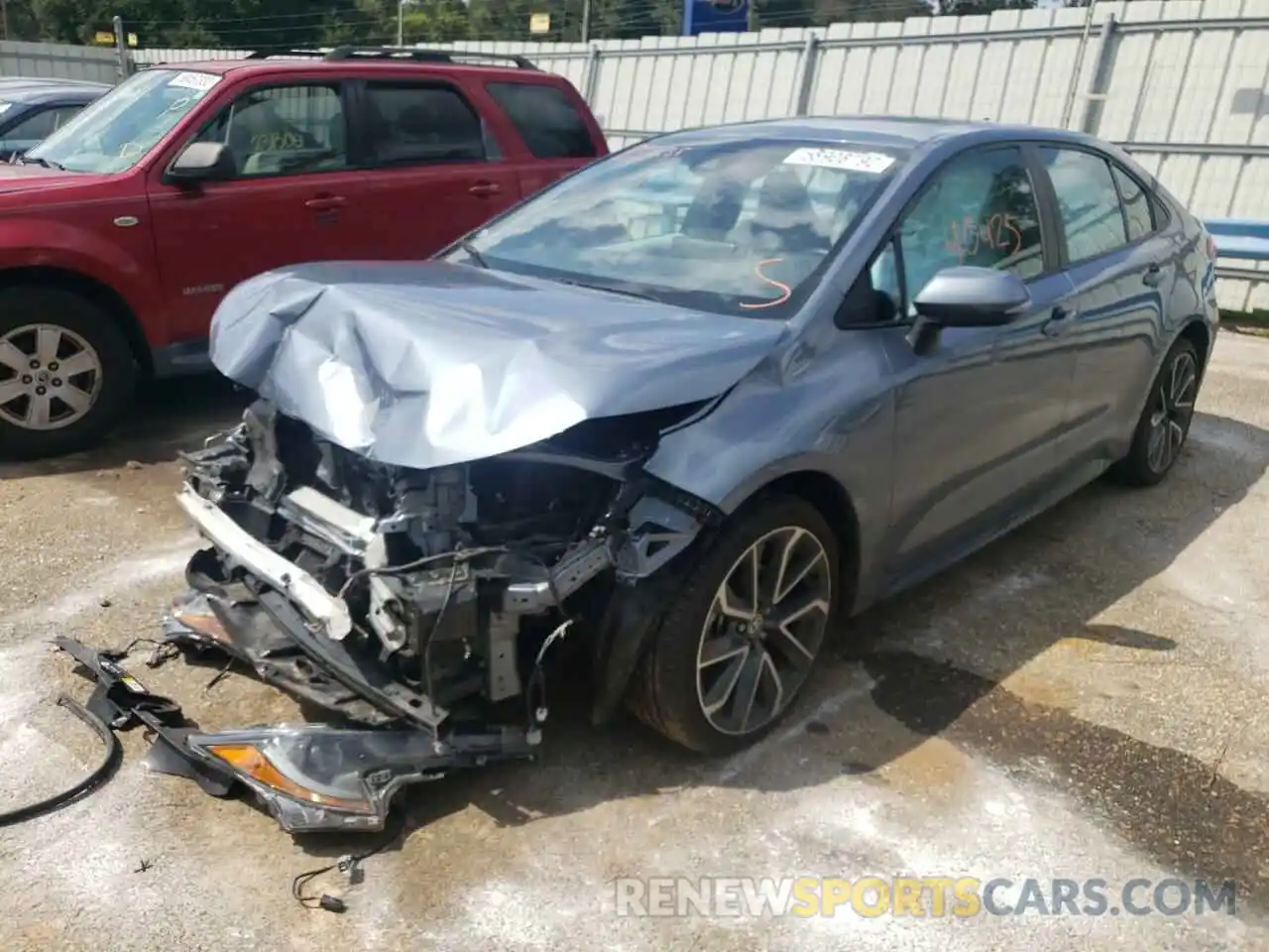 2 Photograph of a damaged car 5YFS4MCE6MP063336 TOYOTA COROLLA 2021