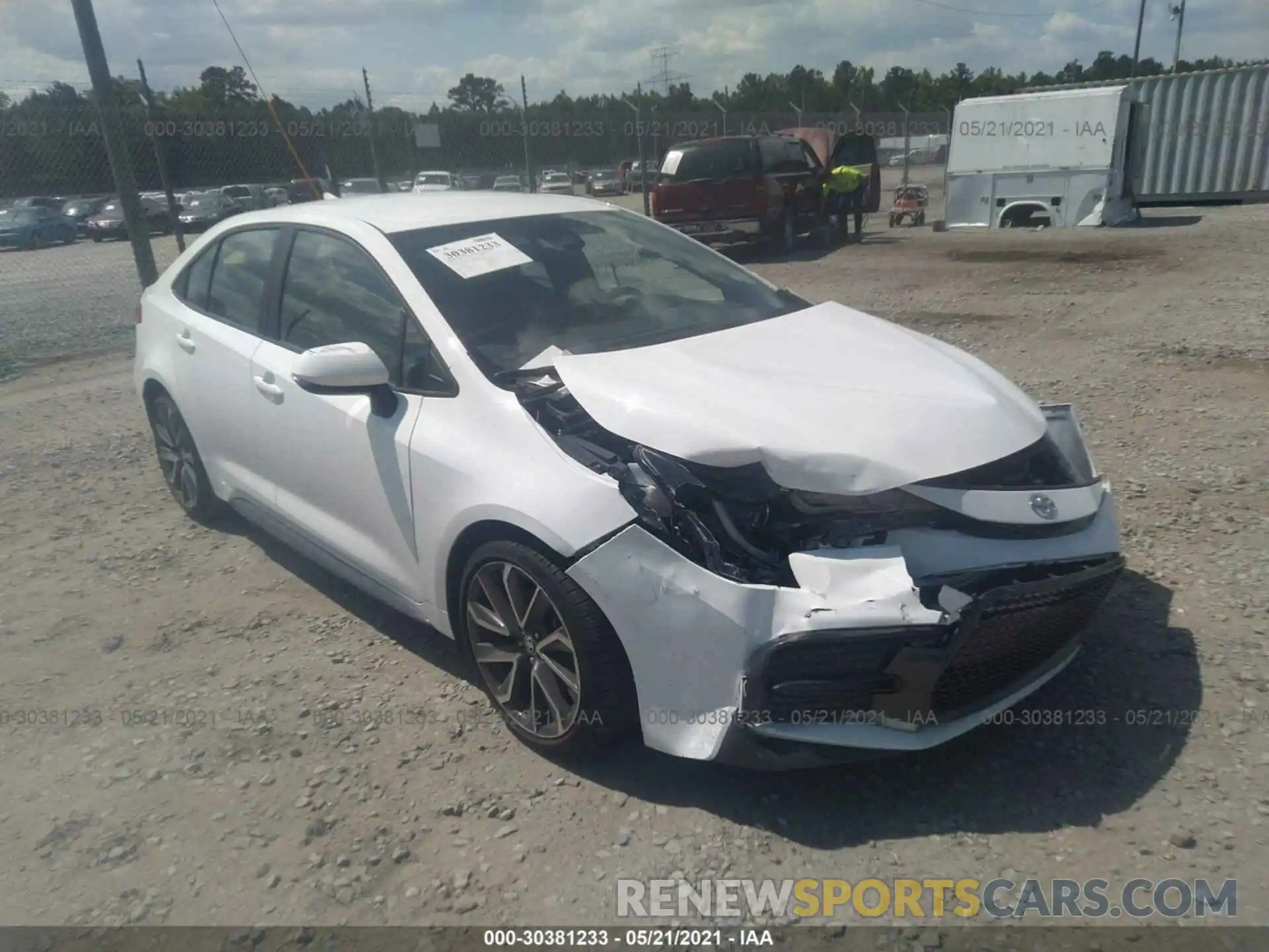 1 Photograph of a damaged car 5YFS4MCE6MP064860 TOYOTA COROLLA 2021