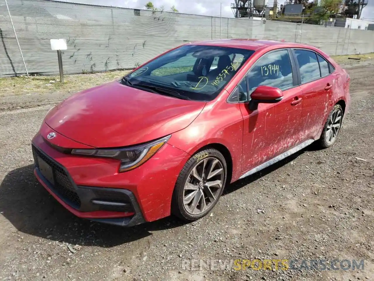 2 Photograph of a damaged car 5YFS4MCE6MP065488 TOYOTA COROLLA 2021