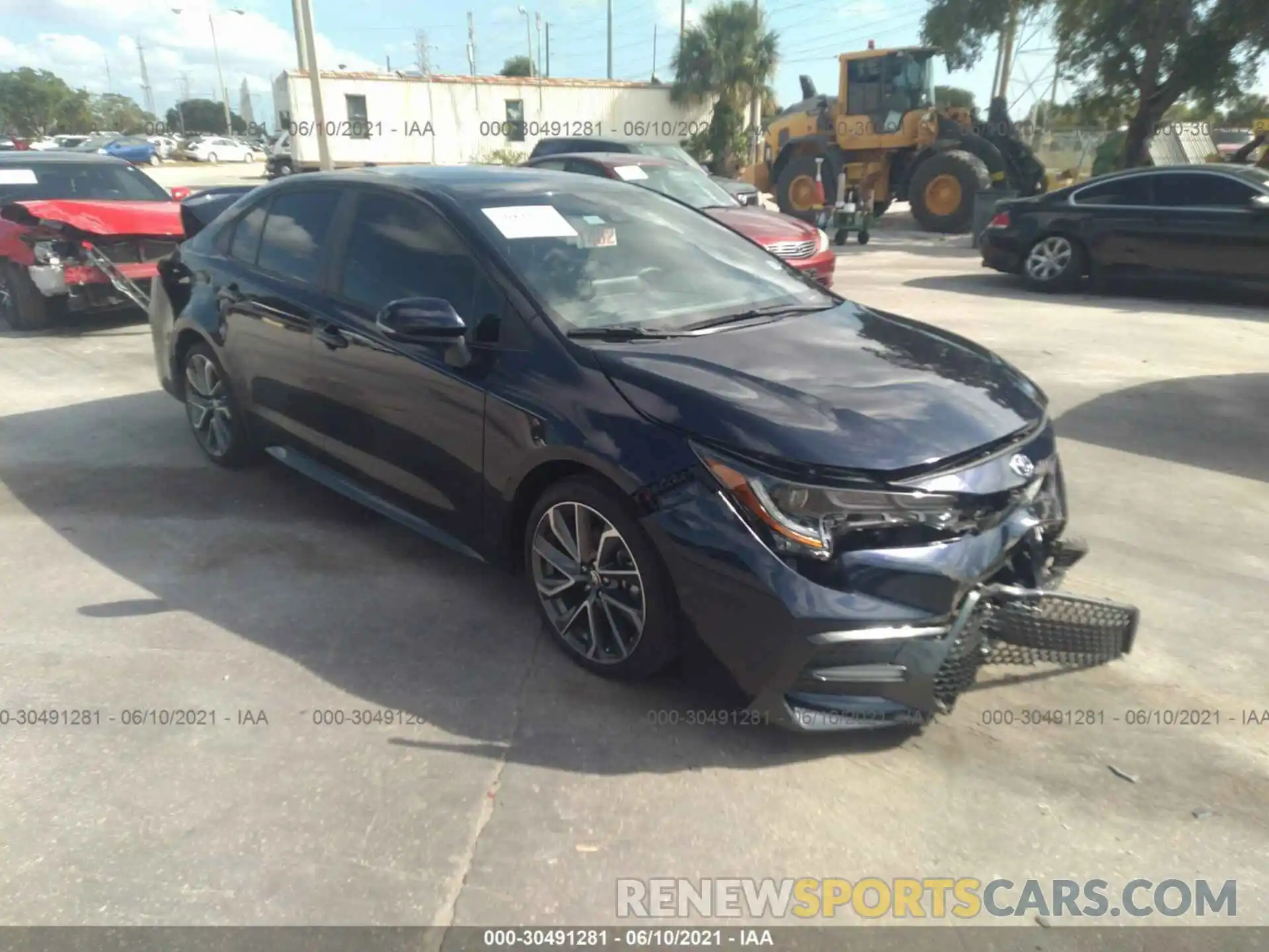 1 Photograph of a damaged car 5YFS4MCE6MP066513 TOYOTA COROLLA 2021