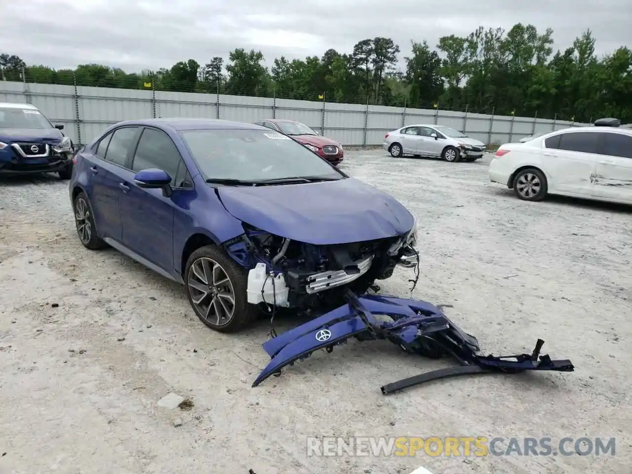 1 Photograph of a damaged car 5YFS4MCE6MP066799 TOYOTA COROLLA 2021