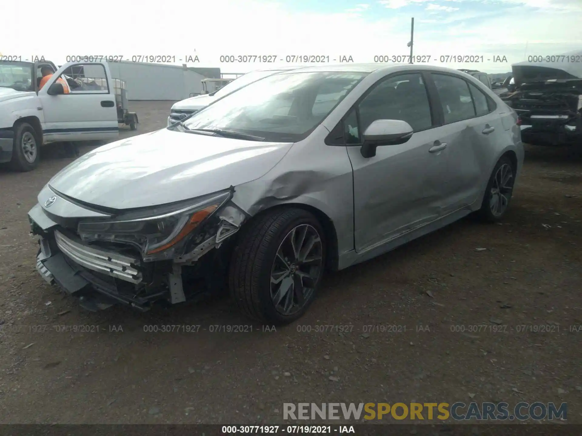 2 Photograph of a damaged car 5YFS4MCE6MP069962 TOYOTA COROLLA 2021