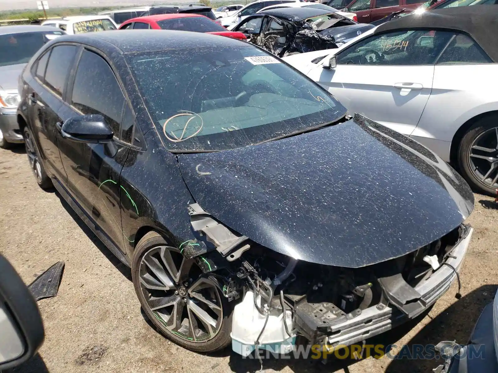 1 Photograph of a damaged car 5YFS4MCE6MP070920 TOYOTA COROLLA 2021