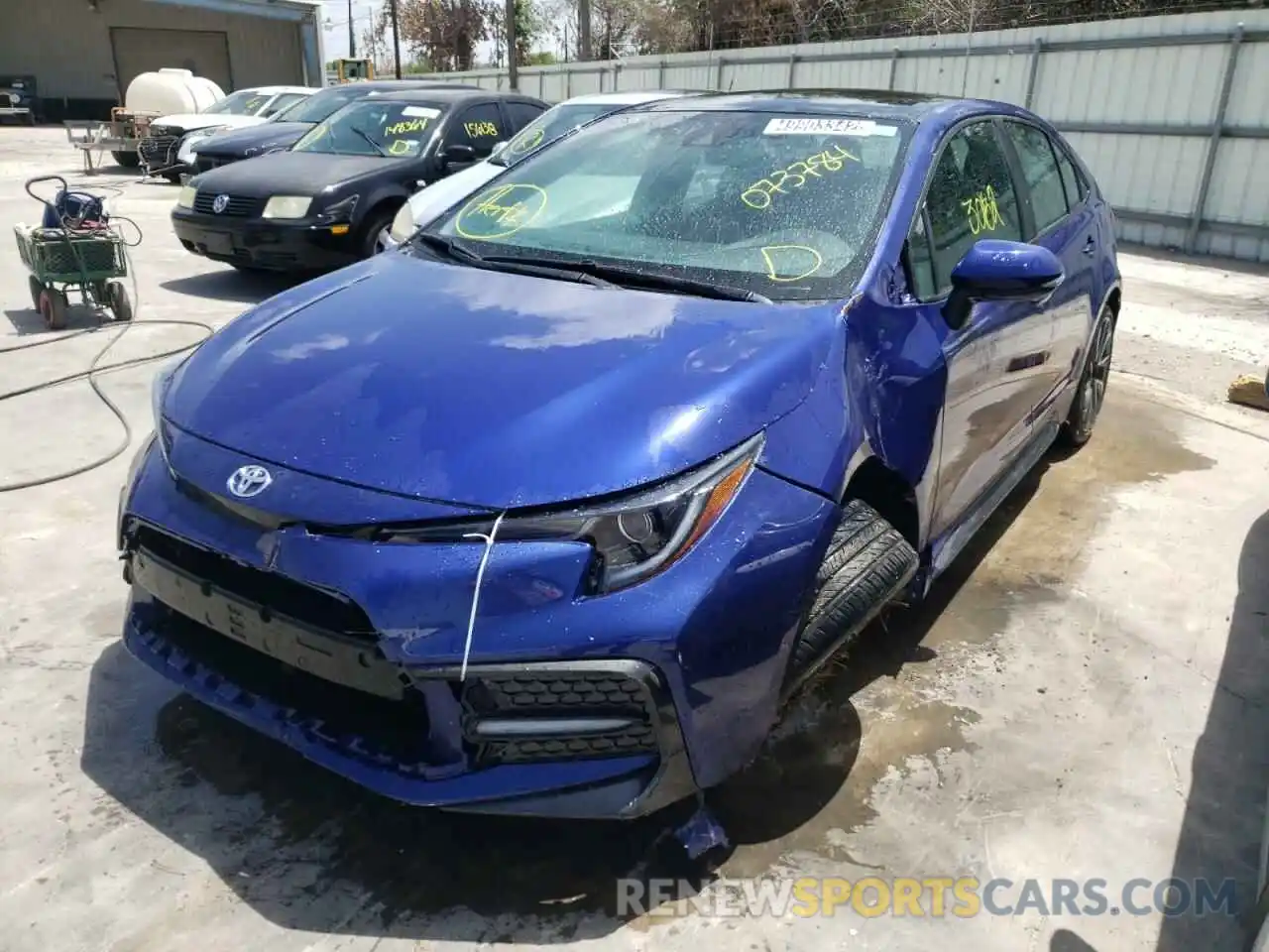 2 Photograph of a damaged car 5YFS4MCE6MP073784 TOYOTA COROLLA 2021