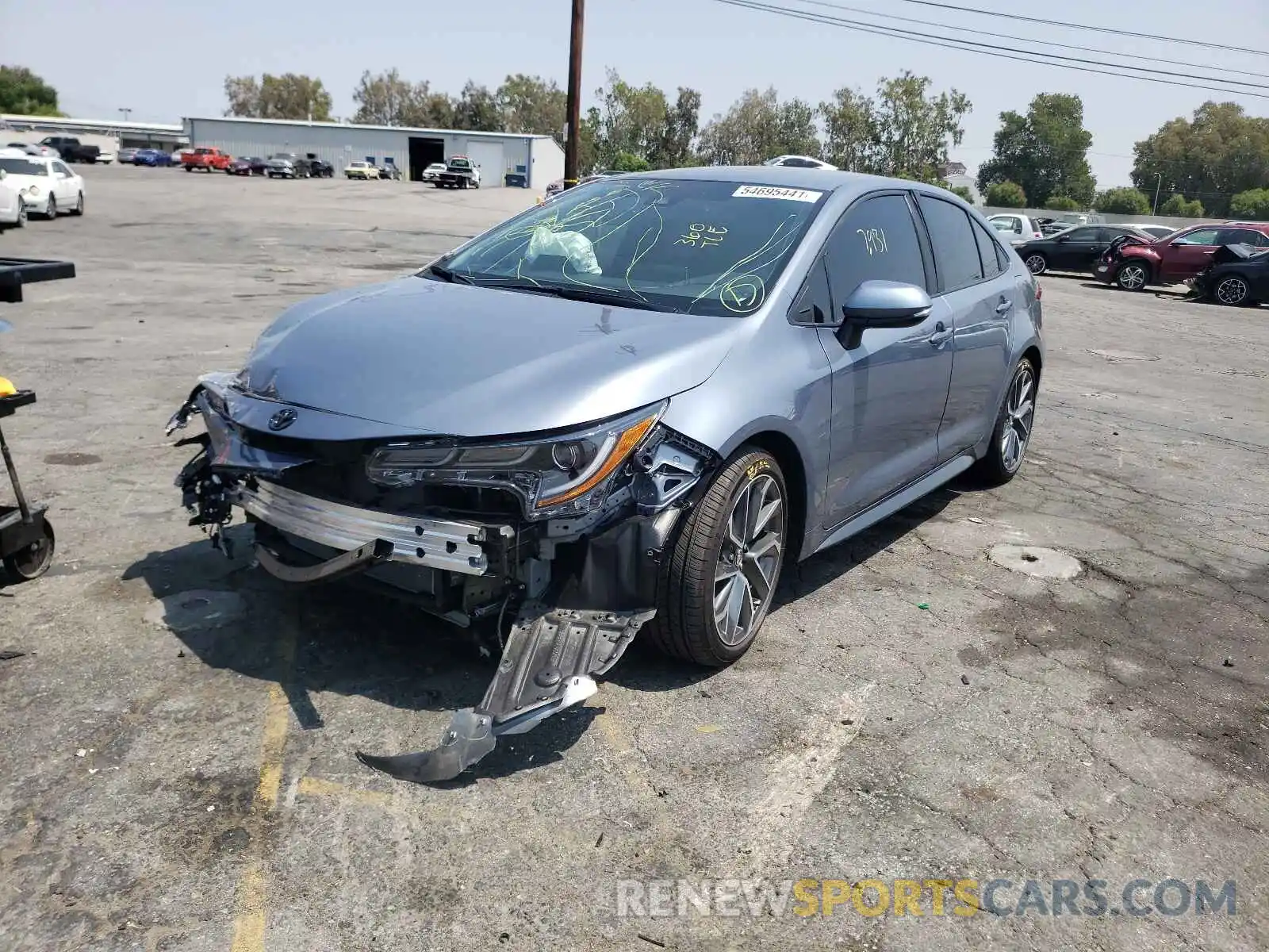 2 Photograph of a damaged car 5YFS4MCE6MP074515 TOYOTA COROLLA 2021