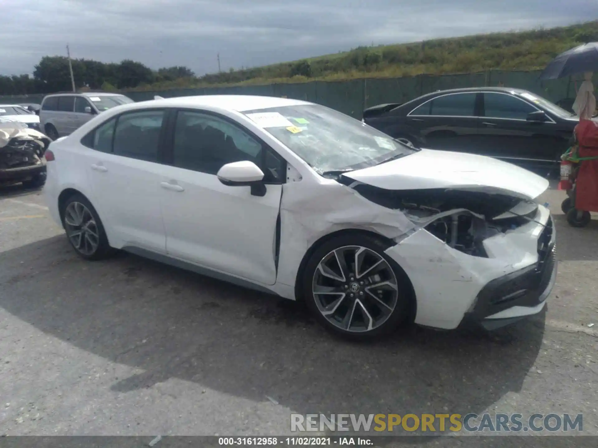 1 Photograph of a damaged car 5YFS4MCE6MP075891 TOYOTA COROLLA 2021