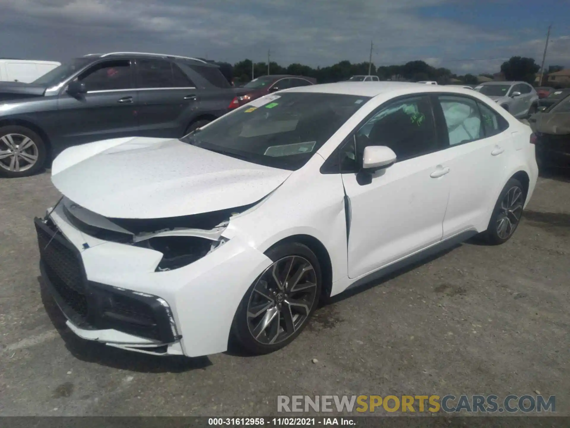 2 Photograph of a damaged car 5YFS4MCE6MP075891 TOYOTA COROLLA 2021