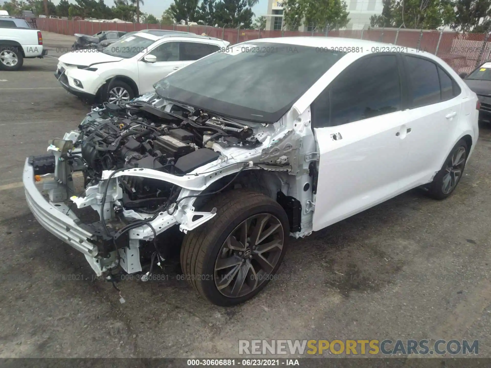 2 Photograph of a damaged car 5YFS4MCE6MP077365 TOYOTA COROLLA 2021