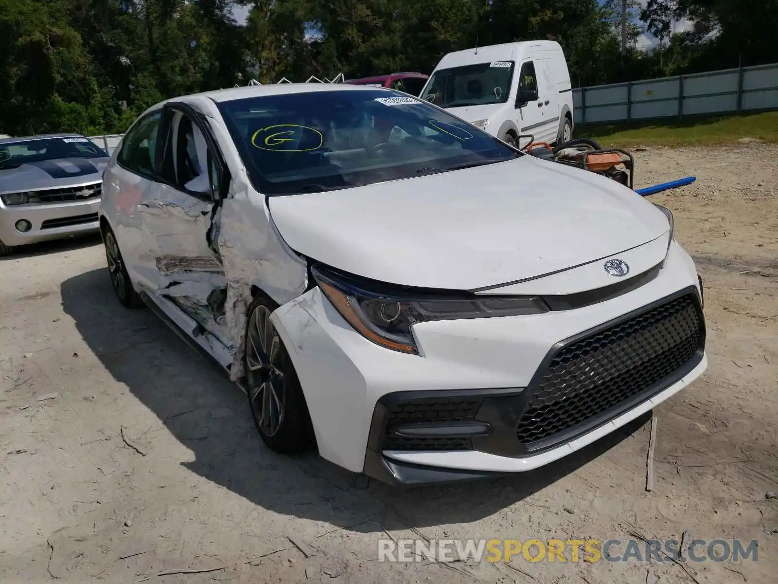 1 Photograph of a damaged car 5YFS4MCE6MP077480 TOYOTA COROLLA 2021