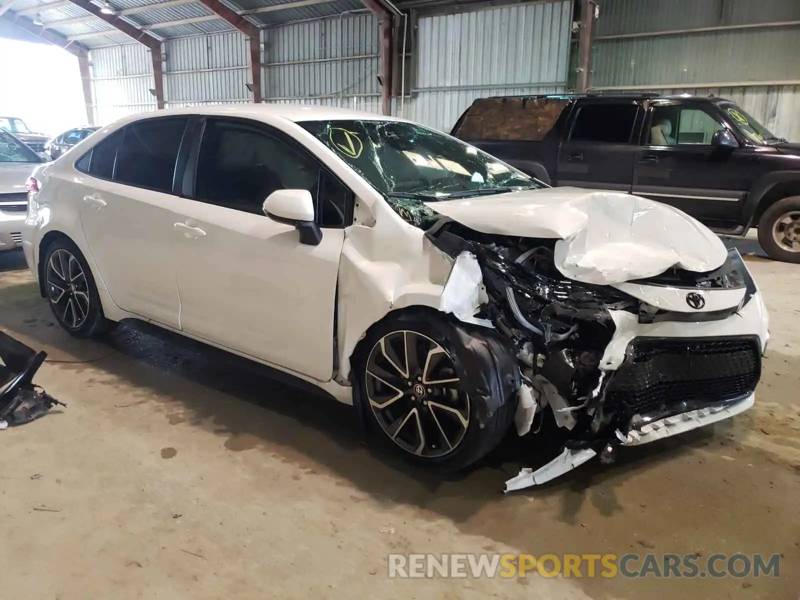 1 Photograph of a damaged car 5YFS4MCE6MP077494 TOYOTA COROLLA 2021