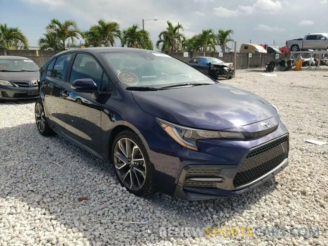 1 Photograph of a damaged car 5YFS4MCE6MP080069 TOYOTA COROLLA 2021