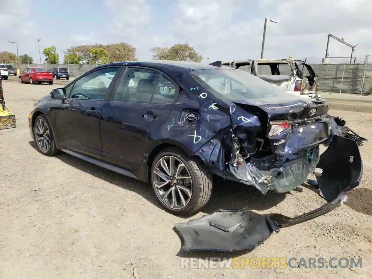 3 Photograph of a damaged car 5YFS4MCE6MP080413 TOYOTA COROLLA 2021