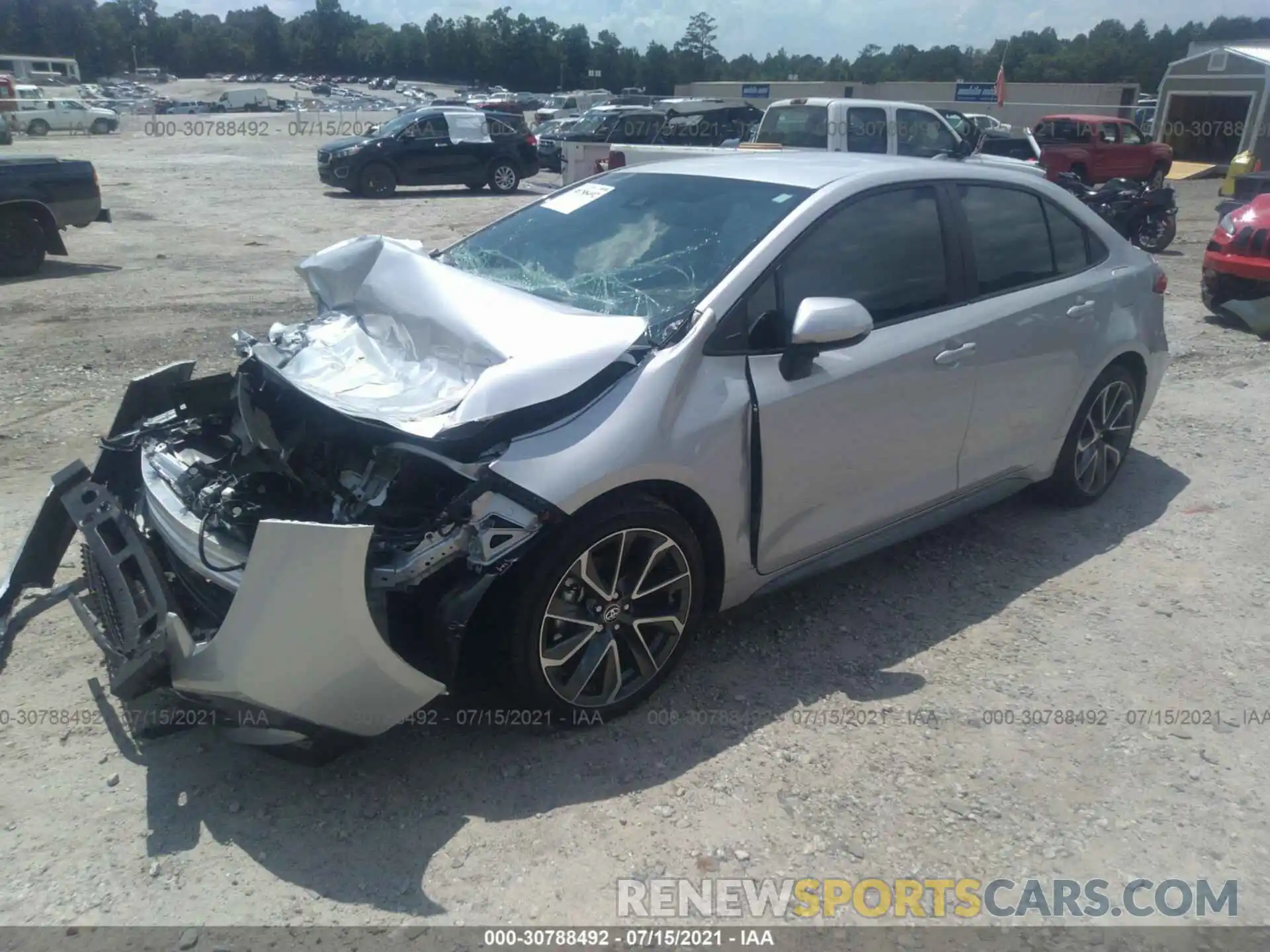 2 Photograph of a damaged car 5YFS4MCE6MP080587 TOYOTA COROLLA 2021