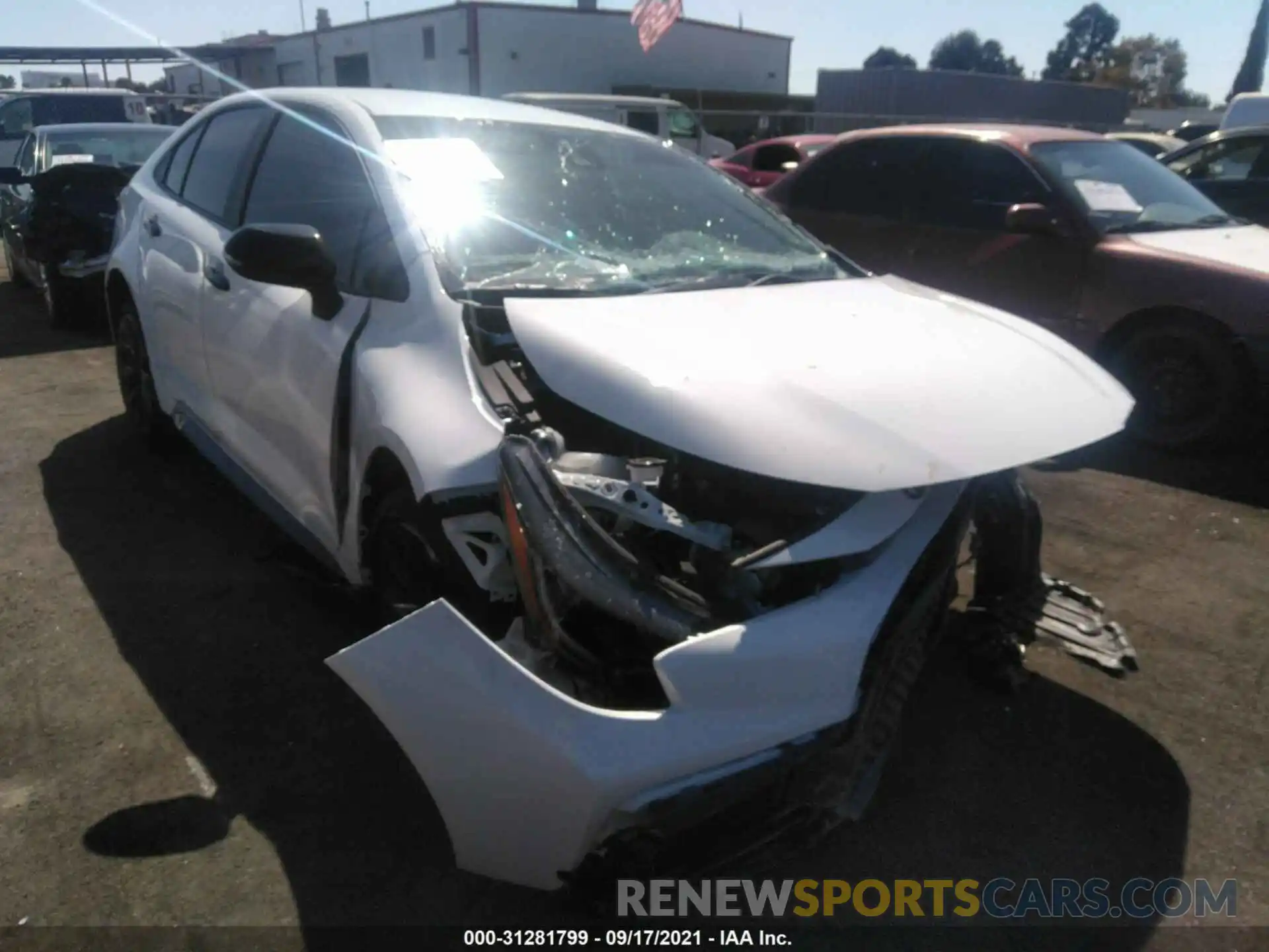 1 Photograph of a damaged car 5YFS4MCE6MP081240 TOYOTA COROLLA 2021