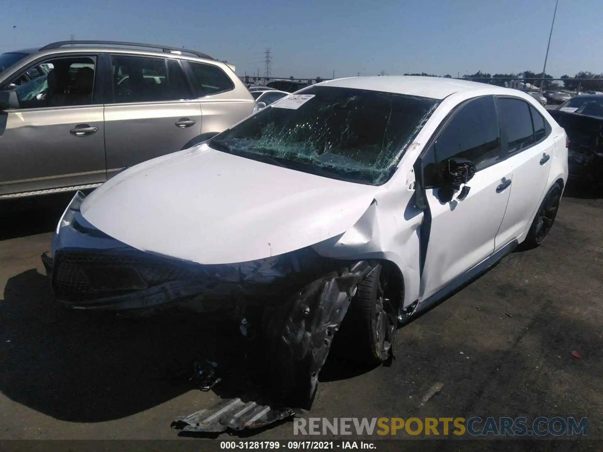 2 Photograph of a damaged car 5YFS4MCE6MP081240 TOYOTA COROLLA 2021