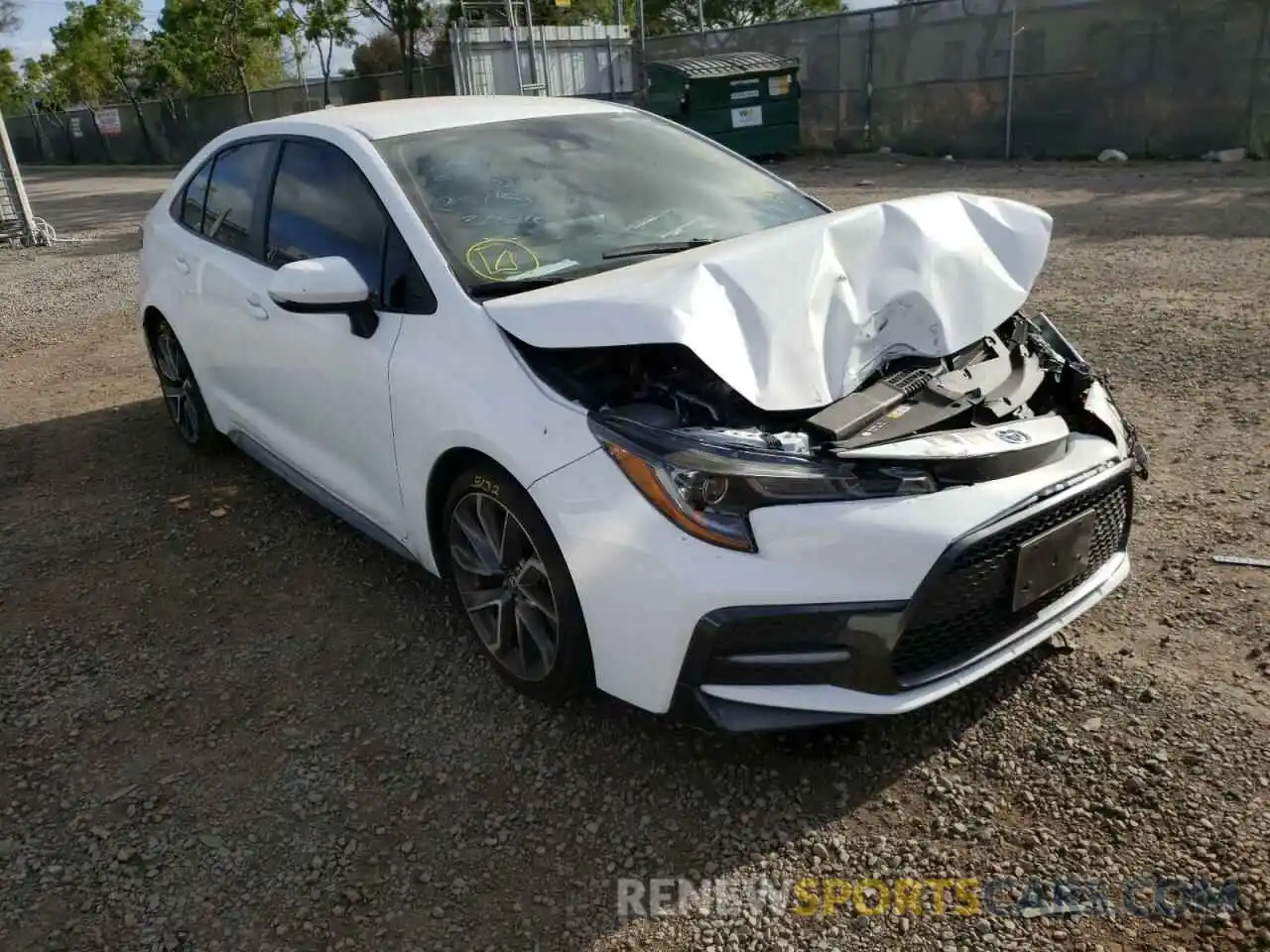 1 Photograph of a damaged car 5YFS4MCE6MP081299 TOYOTA COROLLA 2021