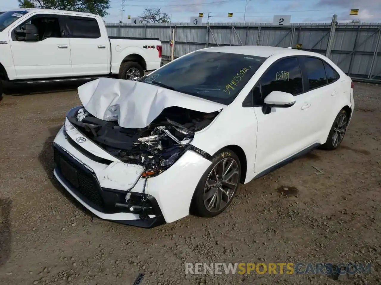 2 Photograph of a damaged car 5YFS4MCE6MP081299 TOYOTA COROLLA 2021