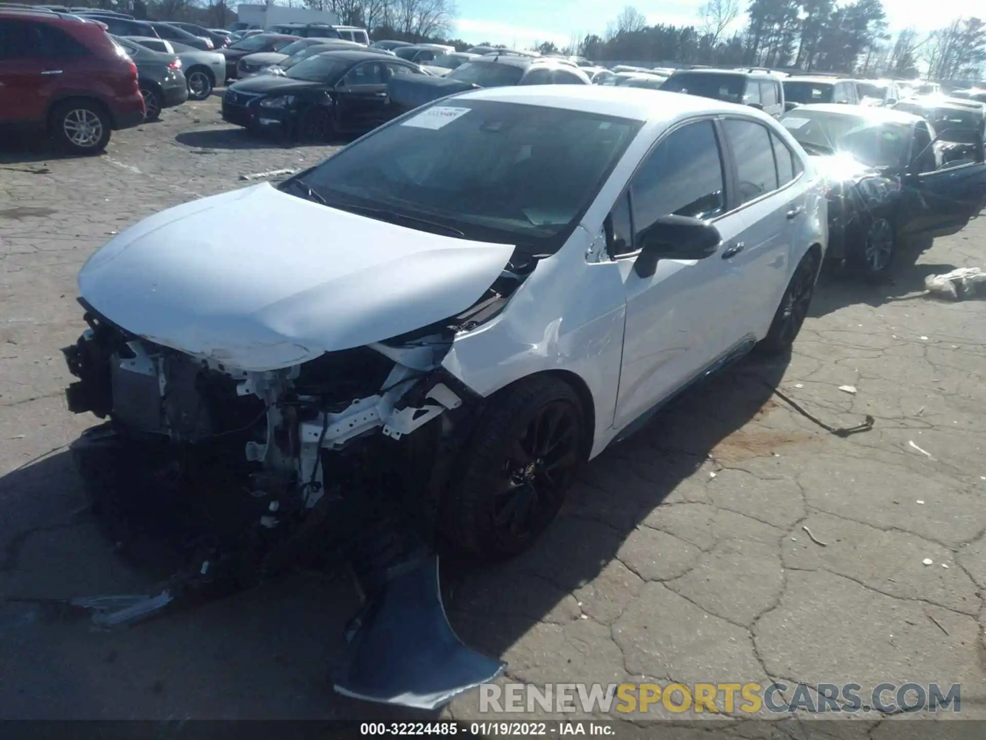 2 Photograph of a damaged car 5YFS4MCE6MP081318 TOYOTA COROLLA 2021