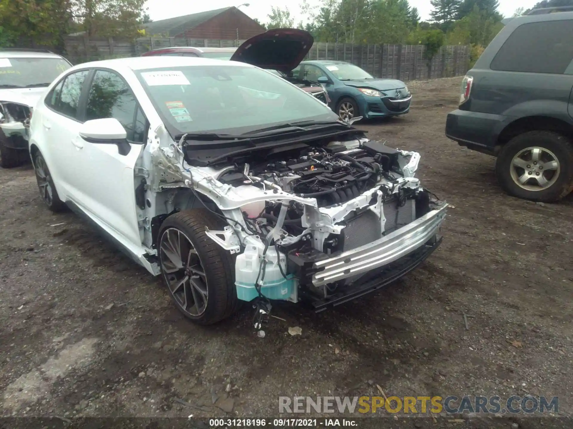 1 Photograph of a damaged car 5YFS4MCE6MP087054 TOYOTA COROLLA 2021