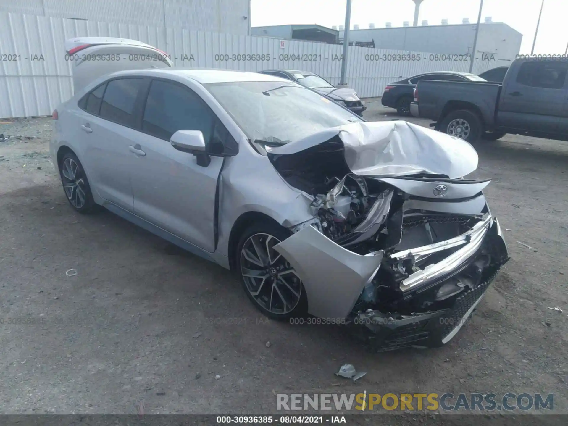 1 Photograph of a damaged car 5YFS4MCE6MP089130 TOYOTA COROLLA 2021