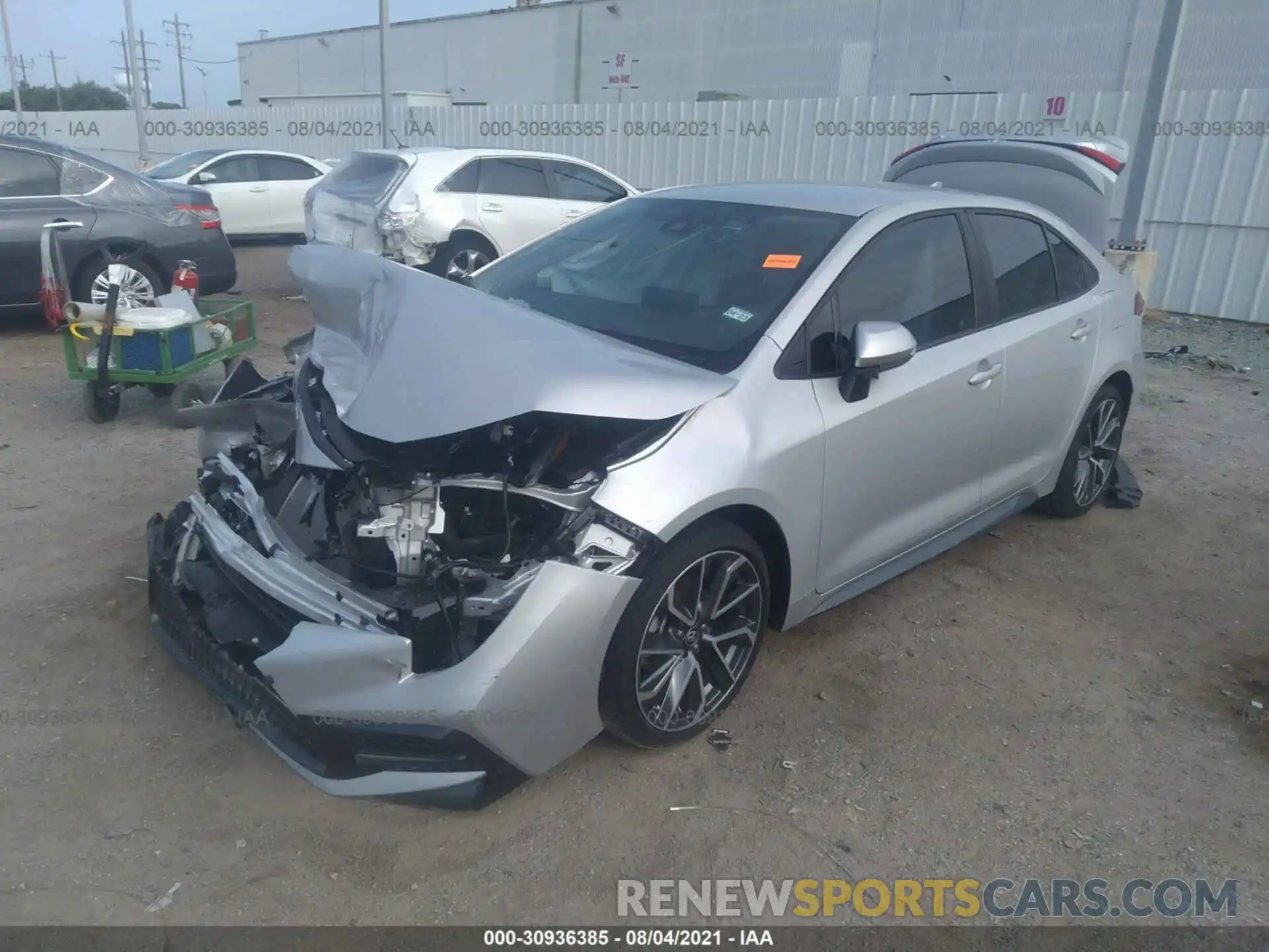 2 Photograph of a damaged car 5YFS4MCE6MP089130 TOYOTA COROLLA 2021