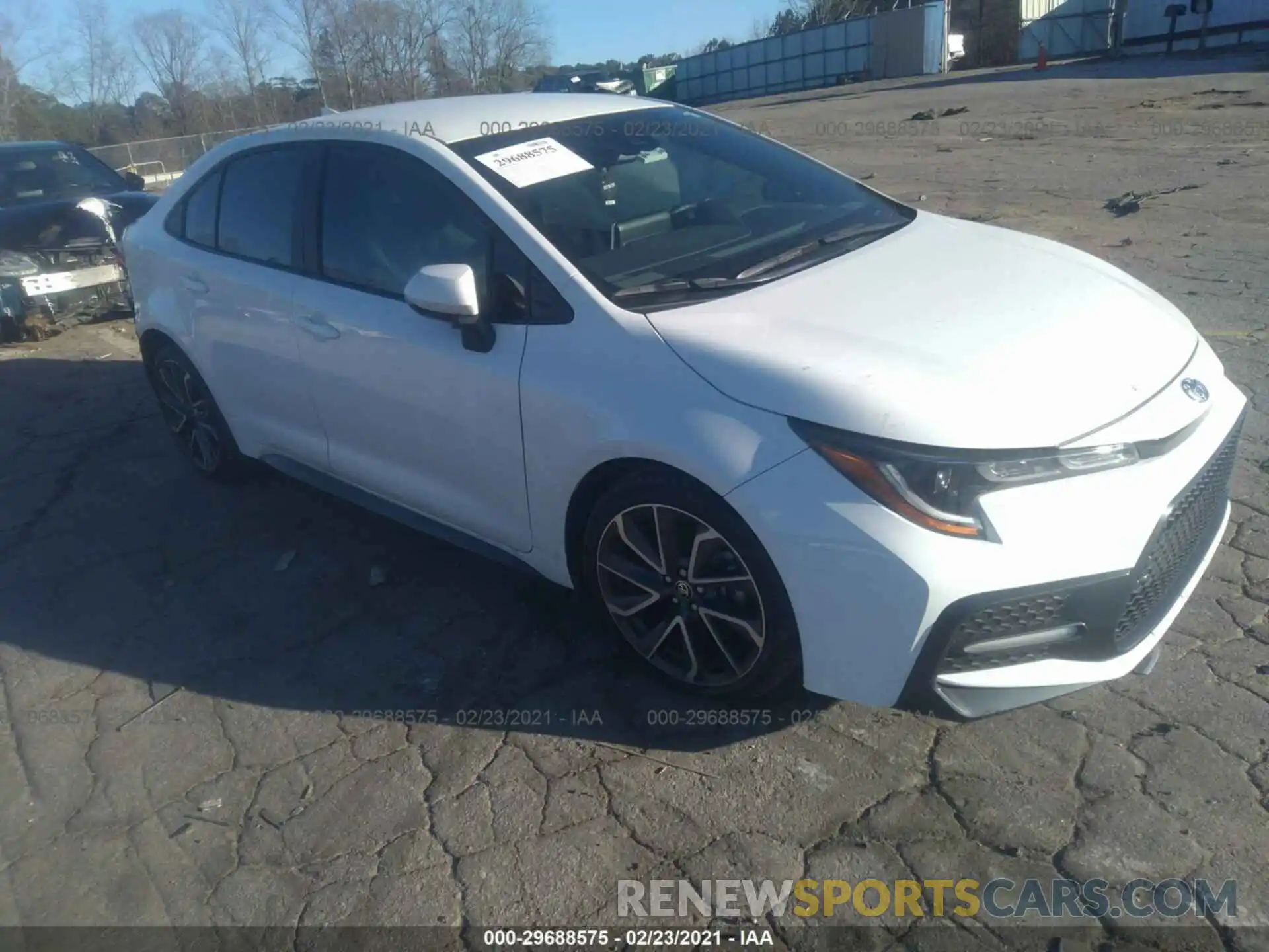 1 Photograph of a damaged car 5YFS4MCE7MP057853 TOYOTA COROLLA 2021