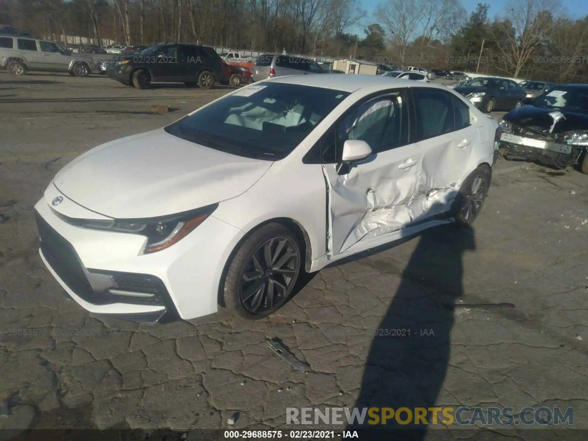 2 Photograph of a damaged car 5YFS4MCE7MP057853 TOYOTA COROLLA 2021