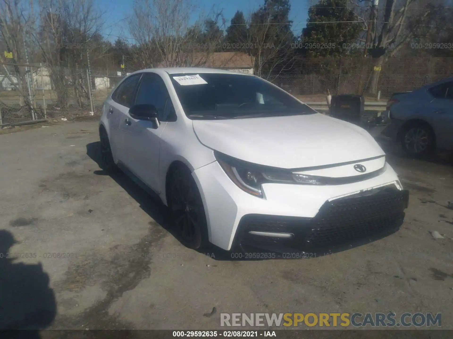 1 Photograph of a damaged car 5YFS4MCE7MP058369 TOYOTA COROLLA 2021