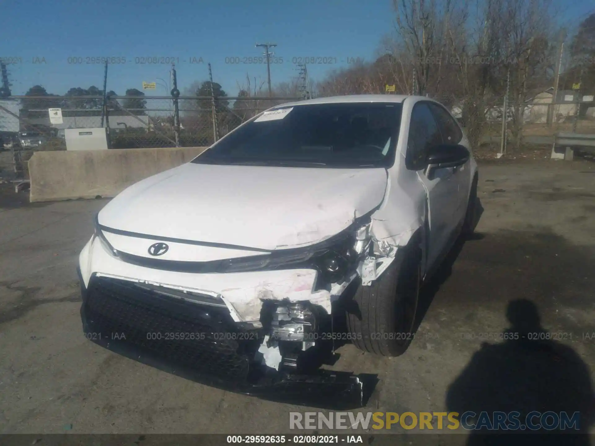 2 Photograph of a damaged car 5YFS4MCE7MP058369 TOYOTA COROLLA 2021