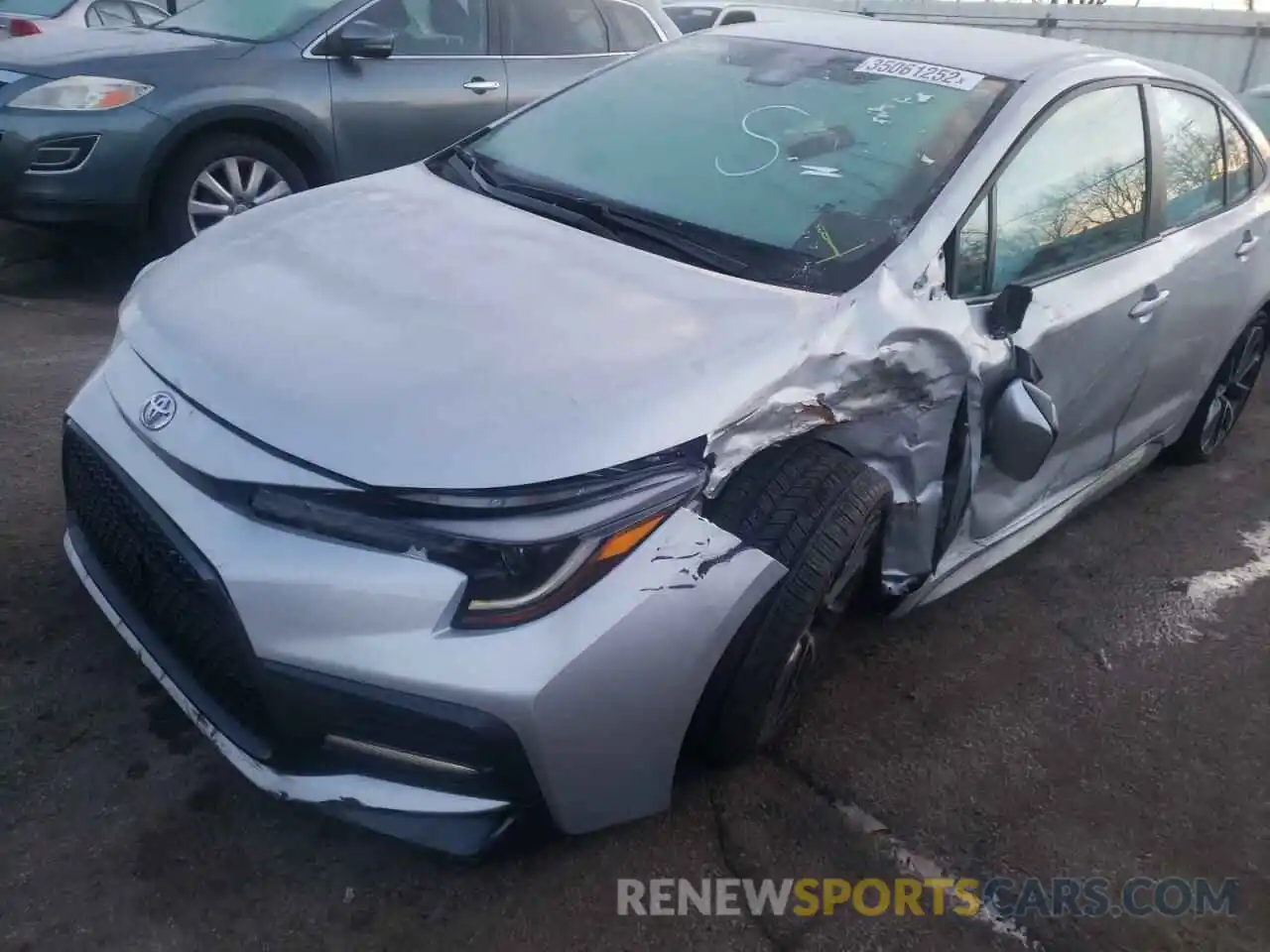 9 Photograph of a damaged car 5YFS4MCE7MP061062 TOYOTA COROLLA 2021