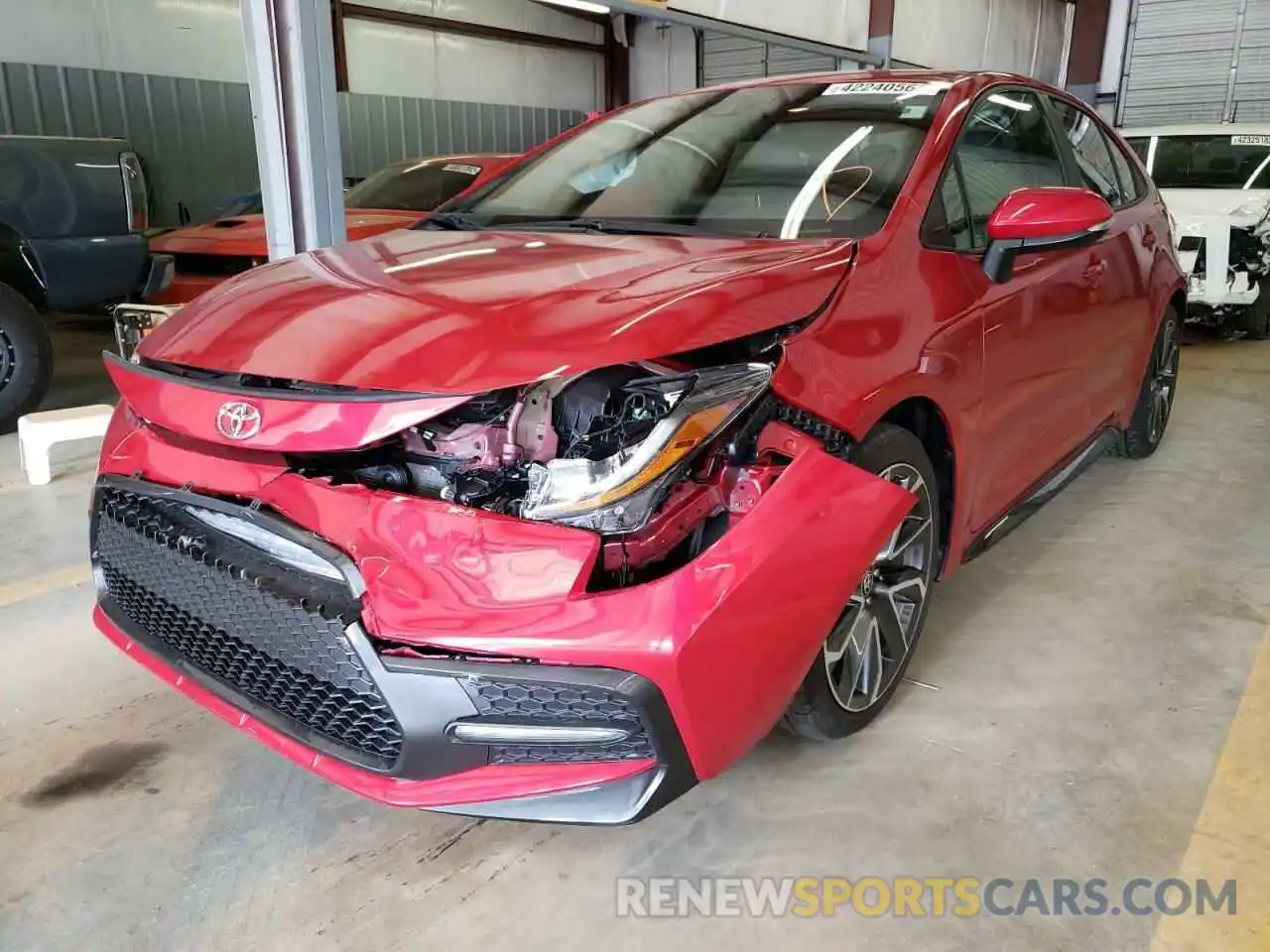 2 Photograph of a damaged car 5YFS4MCE7MP061966 TOYOTA COROLLA 2021