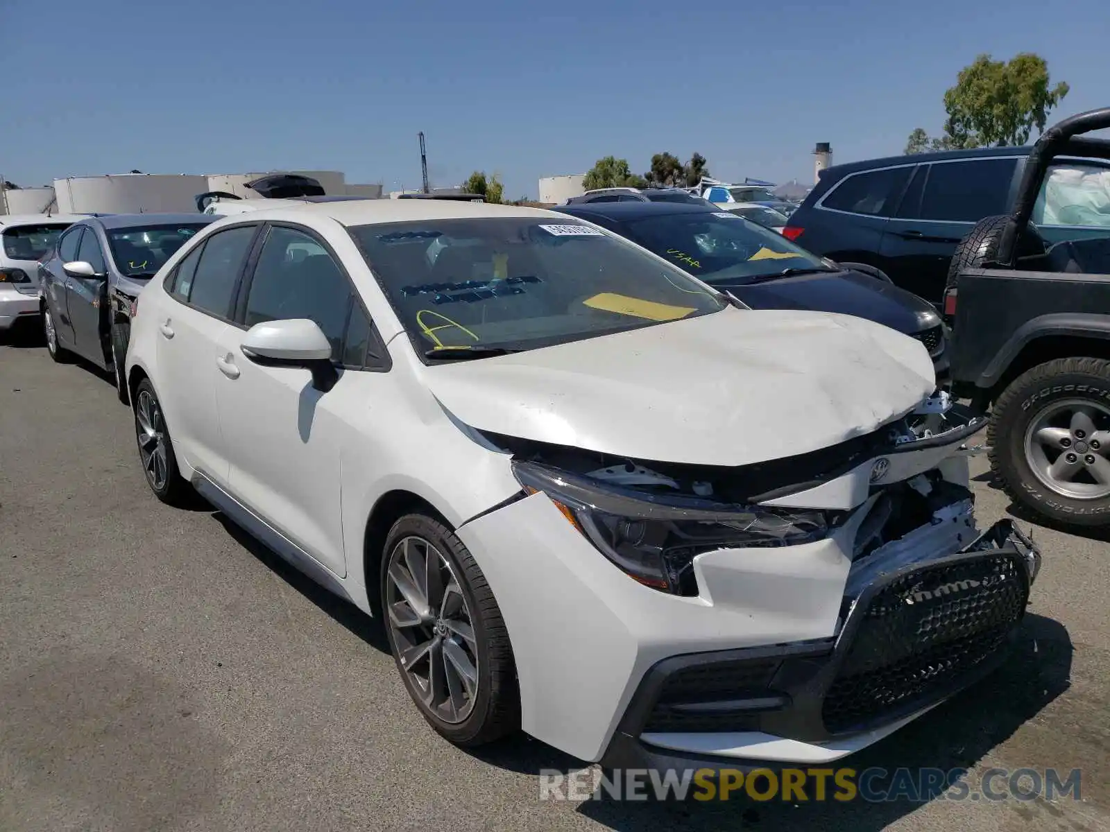 1 Photograph of a damaged car 5YFS4MCE7MP063751 TOYOTA COROLLA 2021