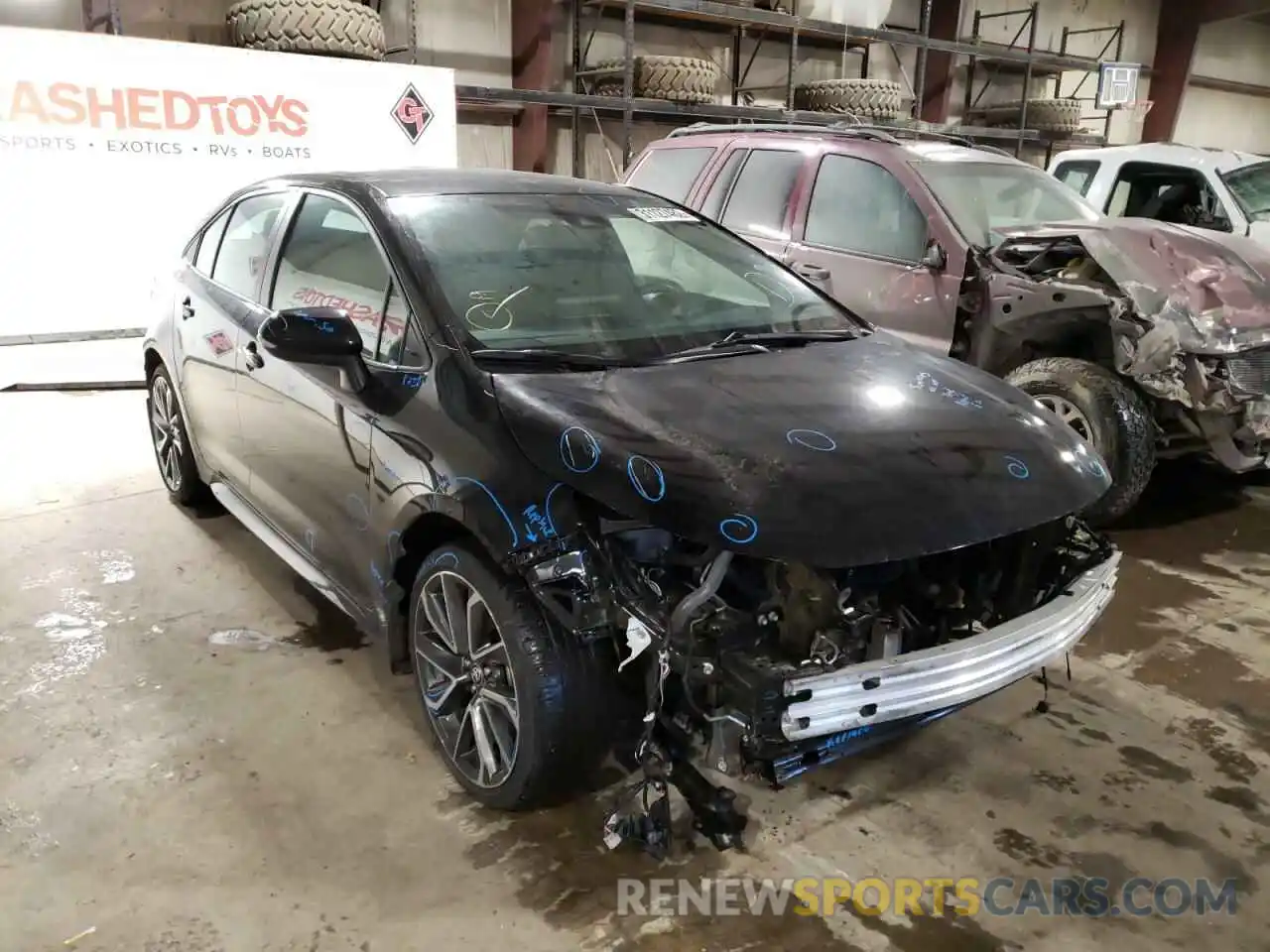 1 Photograph of a damaged car 5YFS4MCE7MP065032 TOYOTA COROLLA 2021