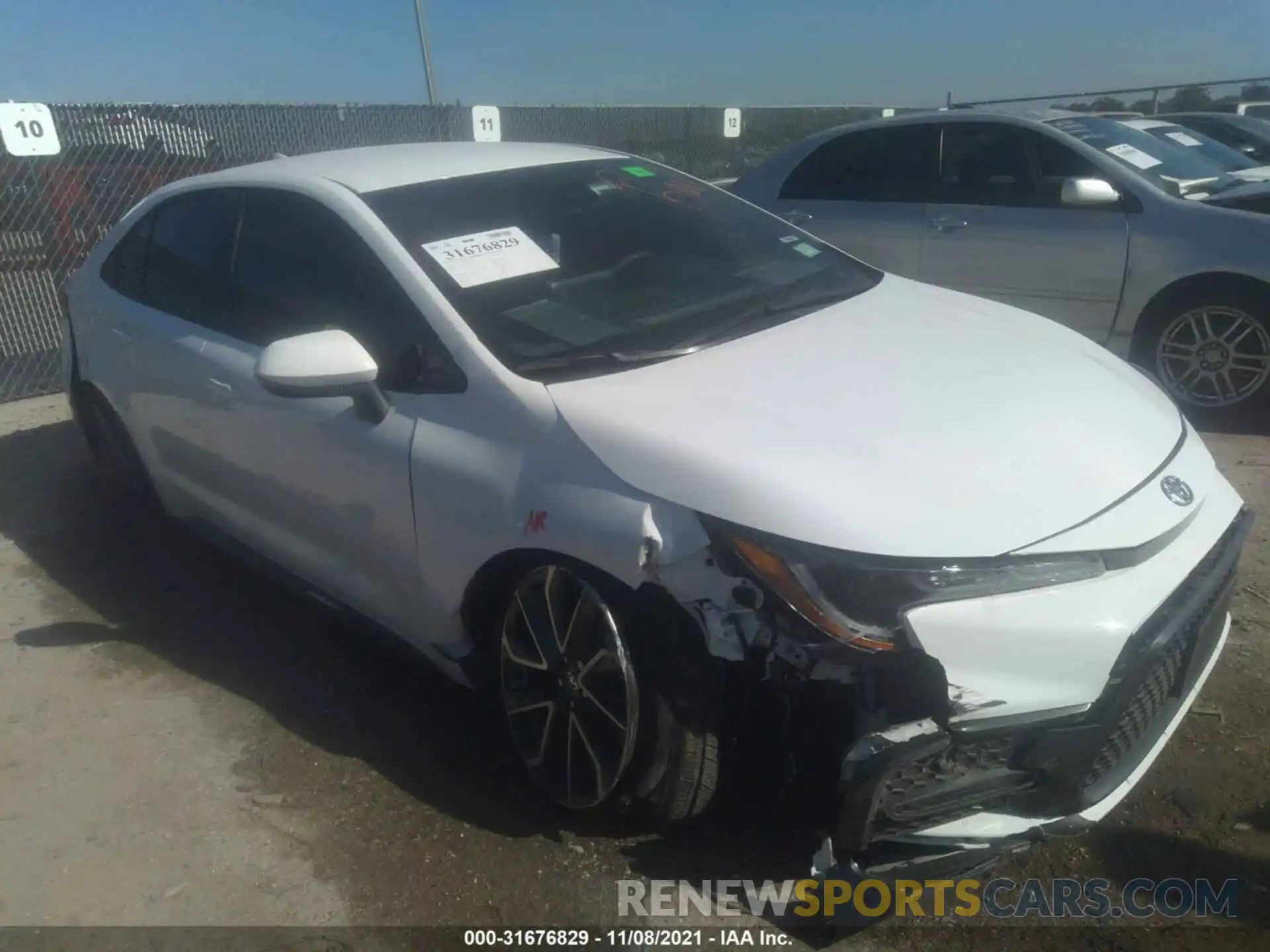 1 Photograph of a damaged car 5YFS4MCE7MP066052 TOYOTA COROLLA 2021