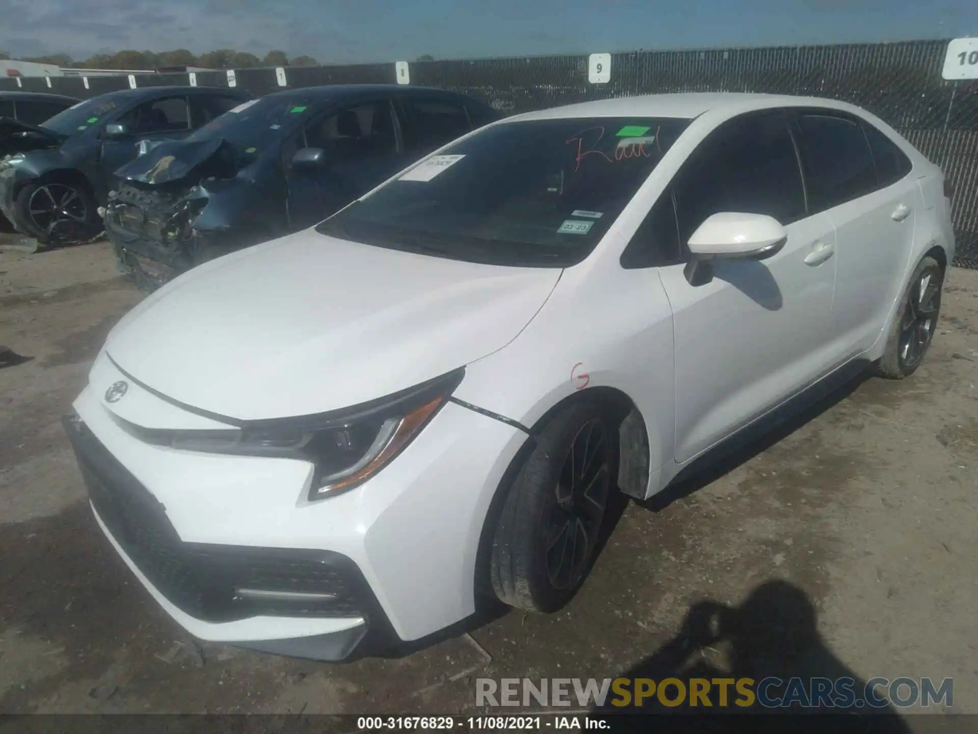 2 Photograph of a damaged car 5YFS4MCE7MP066052 TOYOTA COROLLA 2021