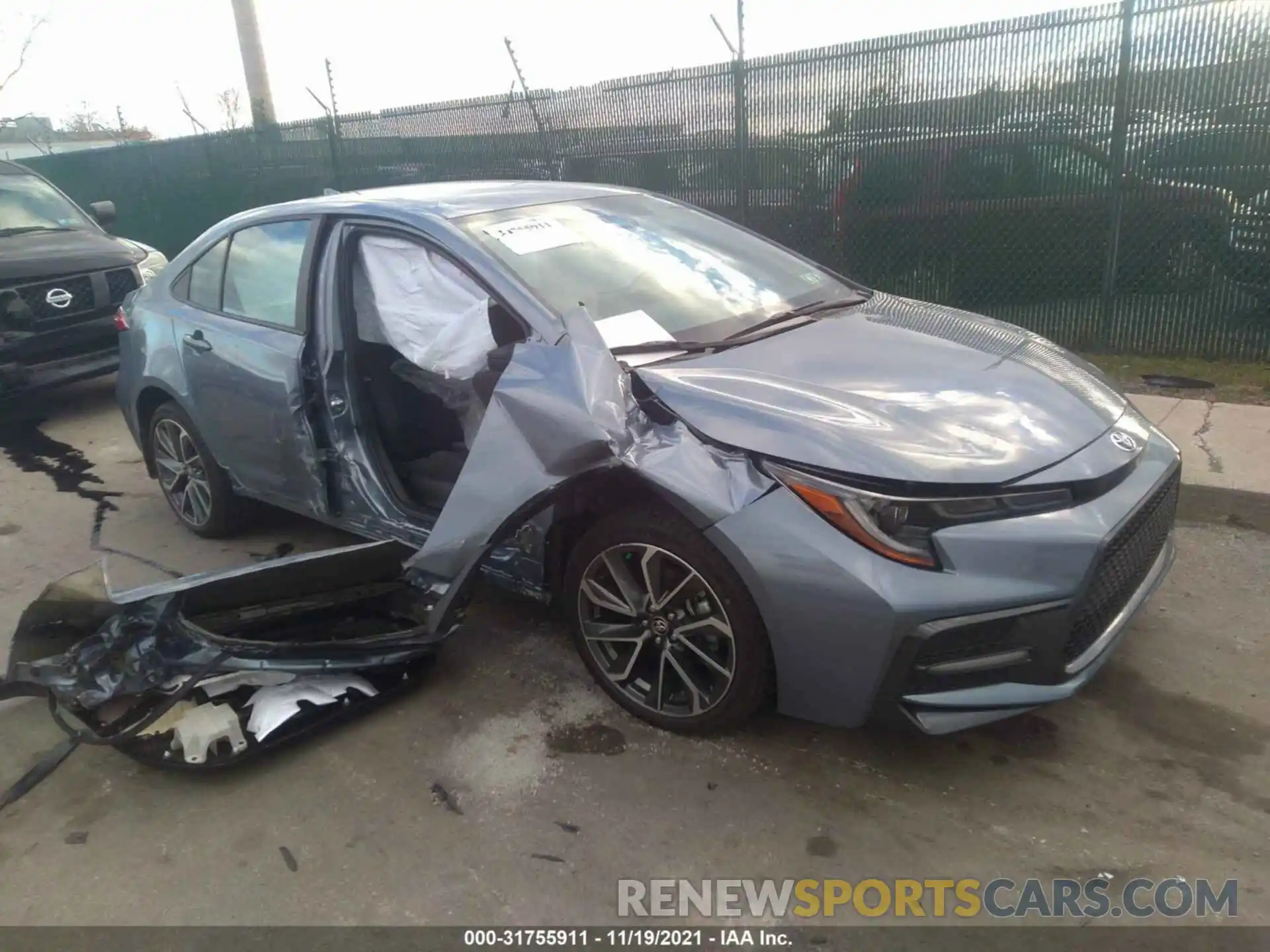 1 Photograph of a damaged car 5YFS4MCE7MP066813 TOYOTA COROLLA 2021