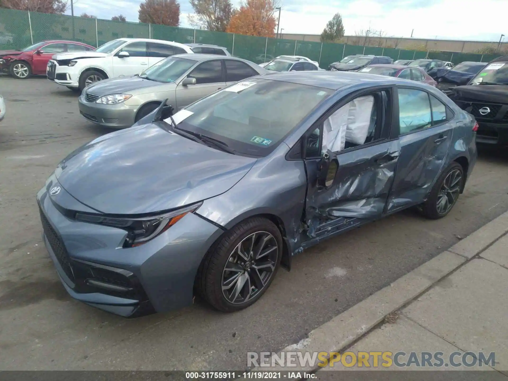 2 Photograph of a damaged car 5YFS4MCE7MP066813 TOYOTA COROLLA 2021