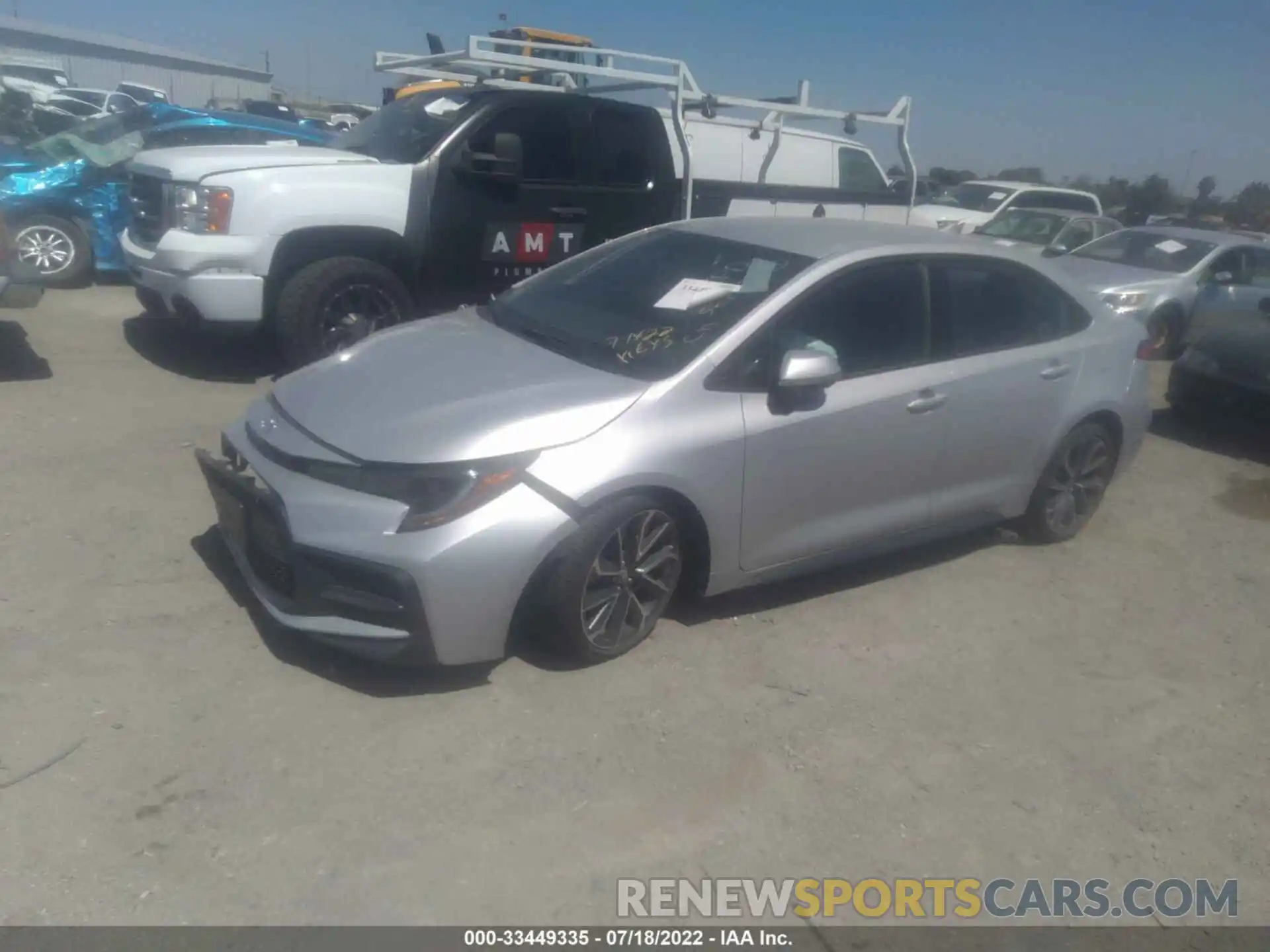 2 Photograph of a damaged car 5YFS4MCE7MP067752 TOYOTA COROLLA 2021